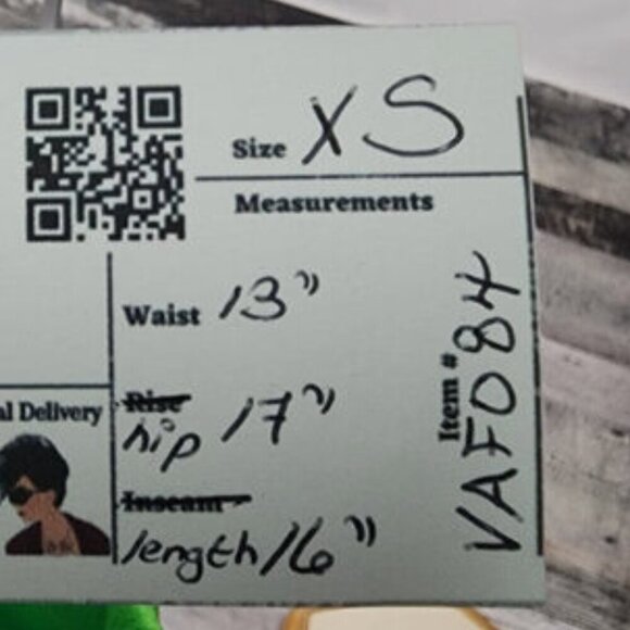 Vintage Handmade Lime Green Mini Skirt Size XS - Picture 6 of 6